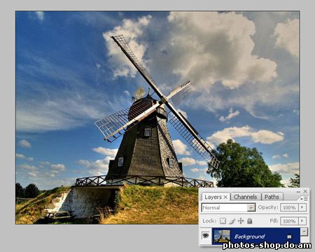 Лечение автоматизированных фотографий пакетов в Photoshop рисовать в фотошоп