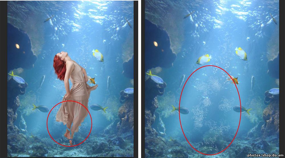 Создать Подводной Красоты В Photoshop рисовать в фотошоп