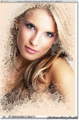 Увядшие пикселей Фотография пограничной эффект в Photoshop рисовать в фотошоп