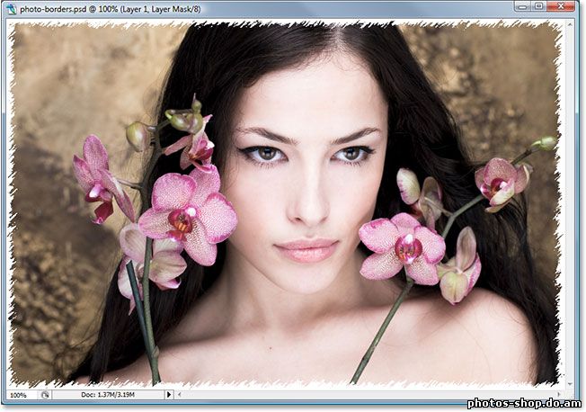 Создание фото границ в Photoshop с помощью масок и фильтров рисовать в фотошоп