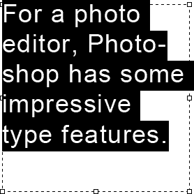 Photoshop Точка против тип области рисовать в фотошоп